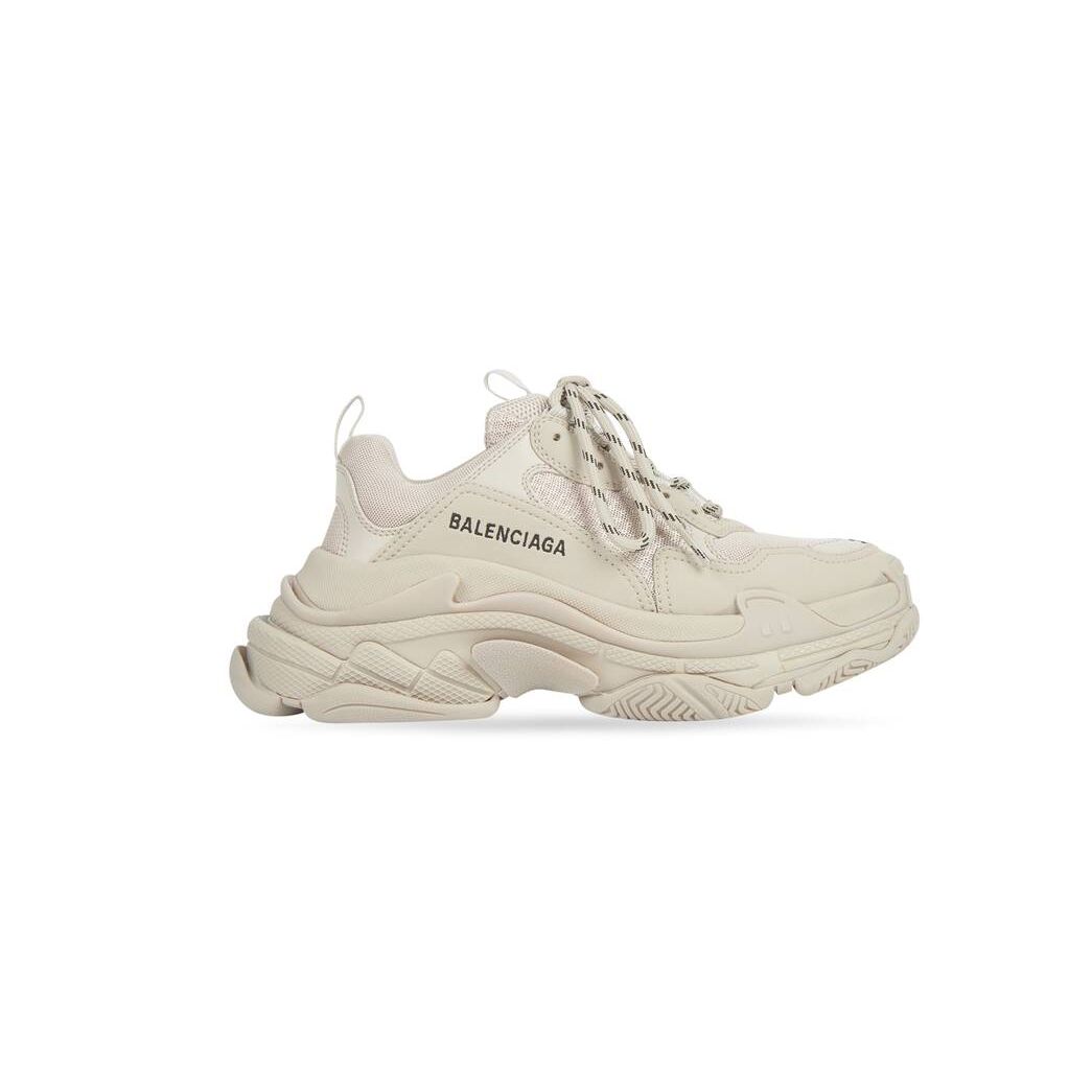 Women\'s Balenciaga Triple S Sneakers Beige | 3195HNOAJ