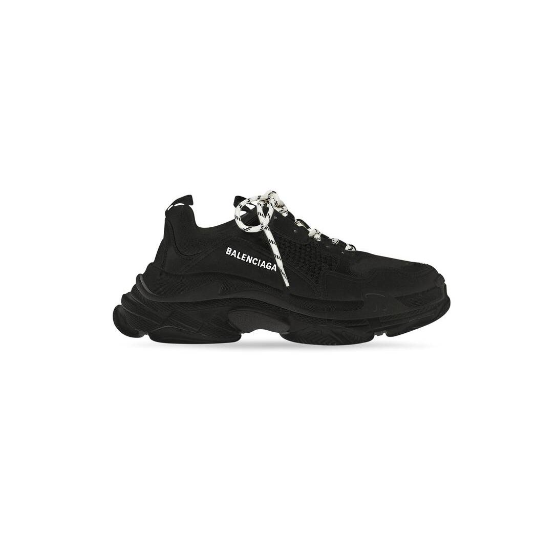 Women\'s Balenciaga Triple S Sneakers Black | 7231RWDCE