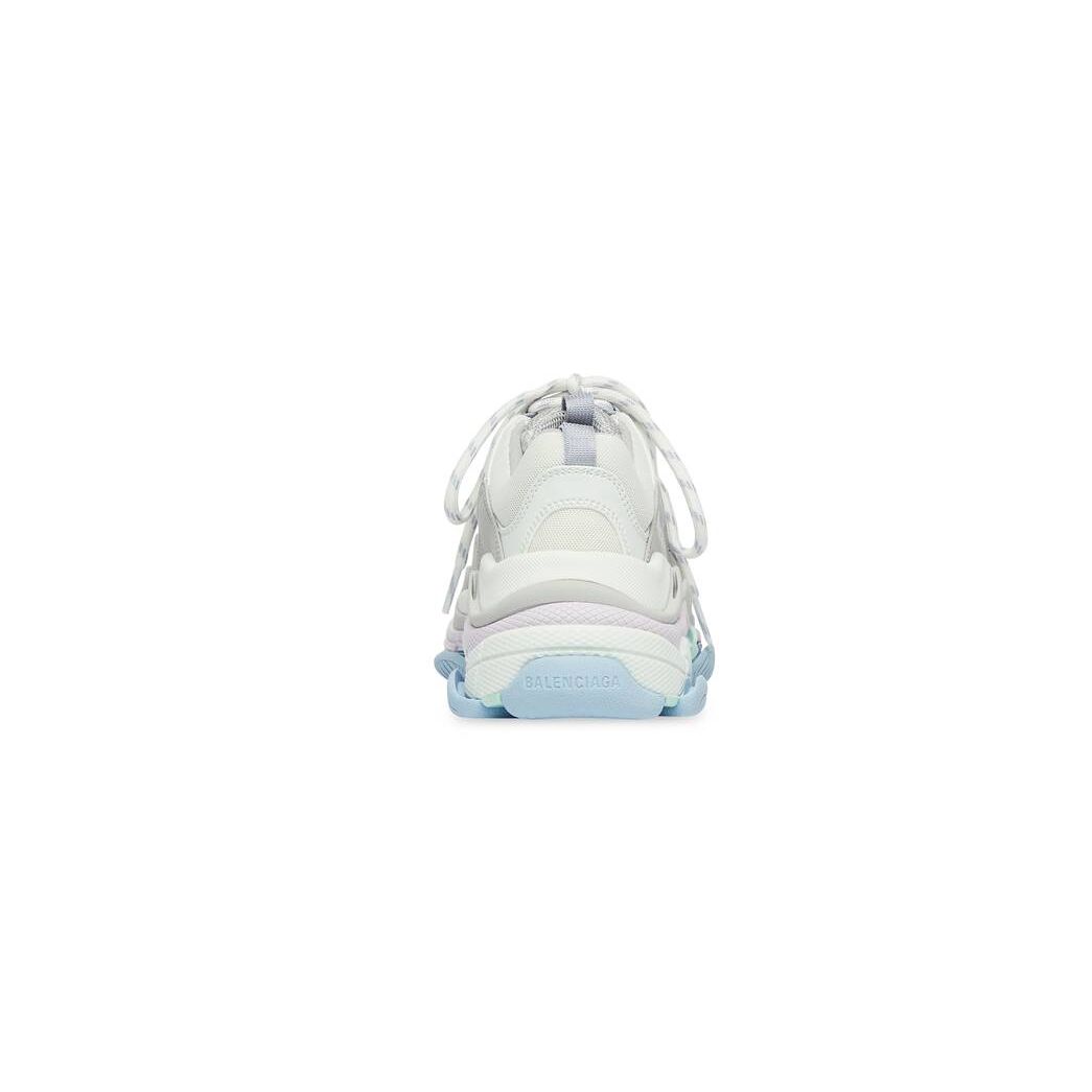 Women's Balenciaga Triple S Sneakers White / Blue | 6382PVXTH