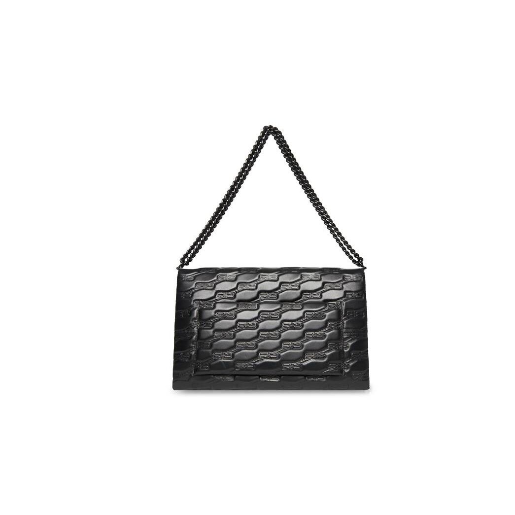 Women's Balenciaga Triplet Xl Bb Monogram Handbag Black | 5982GYRFE