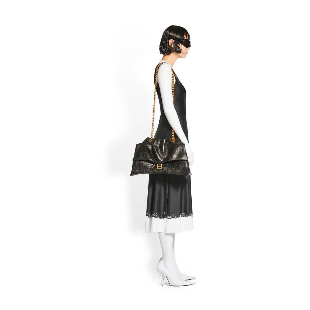 Women's Balenciaga Trompe L'oeil Slip Dress Skirts Black | 1942AHOXT