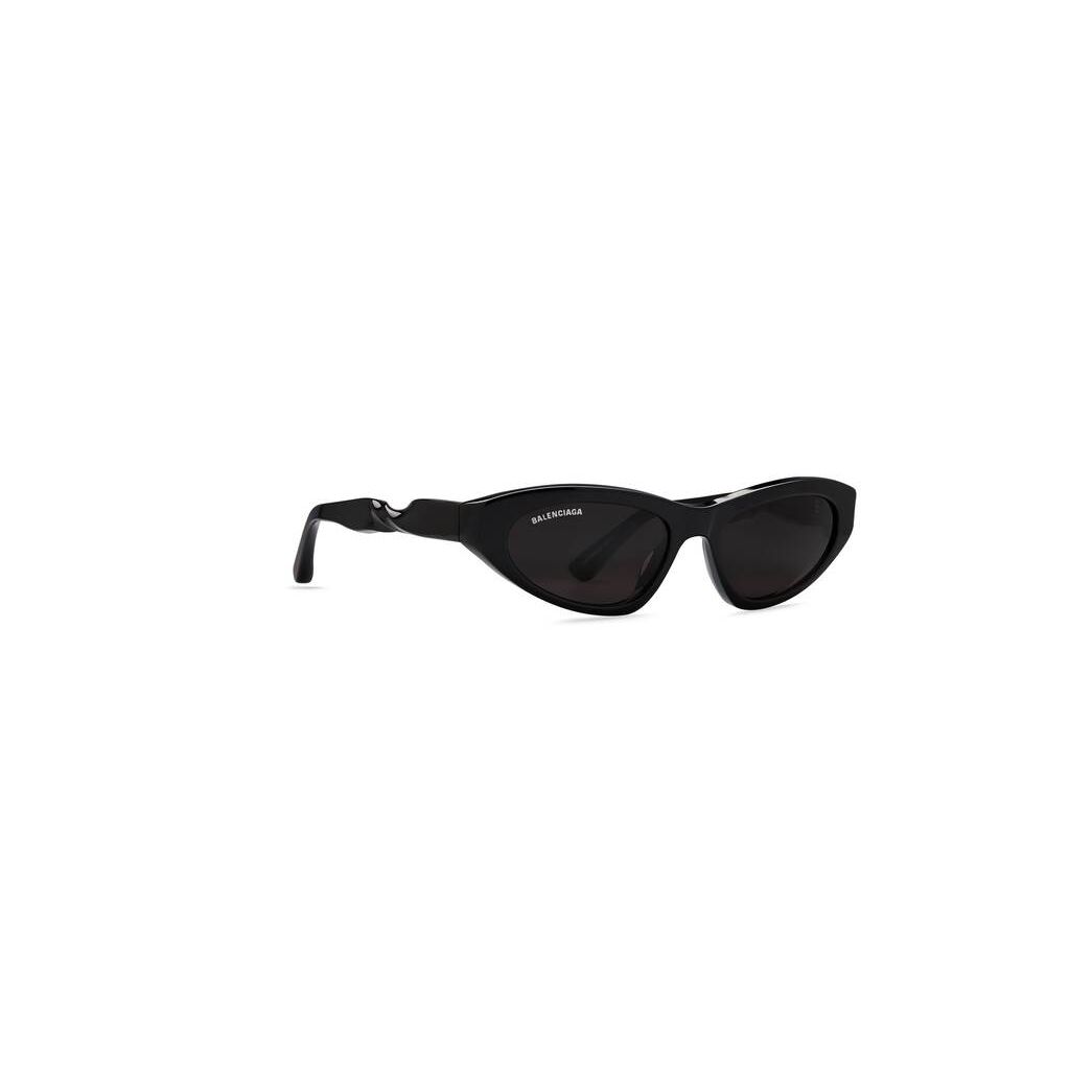 Women's Balenciaga Twist Cat Sunglasses Black | 3018OSJMF