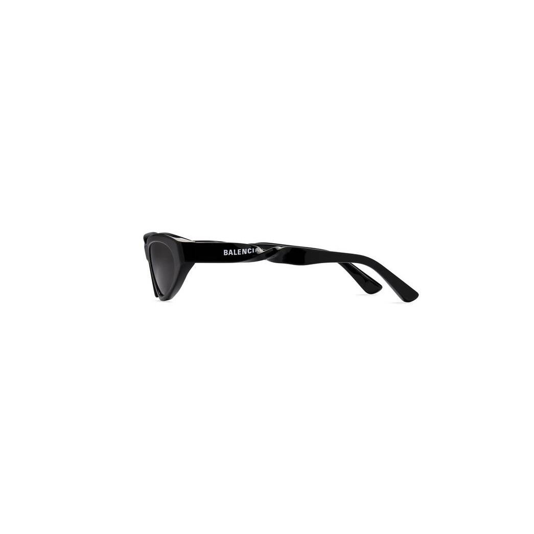 Women's Balenciaga Twist Cat Sunglasses Black | 3018OSJMF