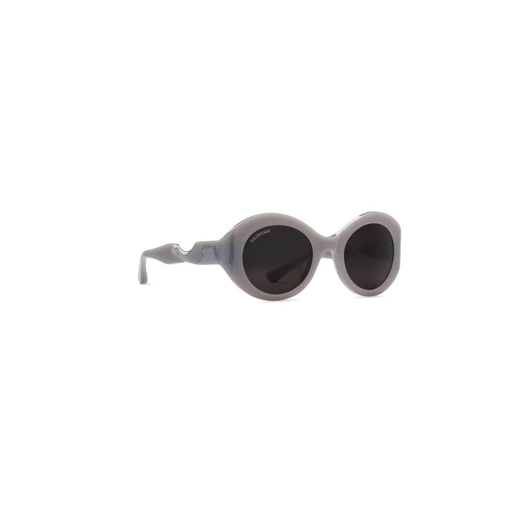 Women's Balenciaga Twist Round Sunglasses Grey | 5786OJUPC