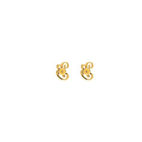 Women's Balenciaga Typo B Earrings Jewelry Gold | 7954AUDIH