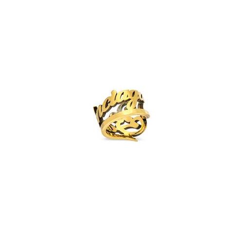 Women's Balenciaga Typo Ring Jewelry Gold | 1329VEZPD