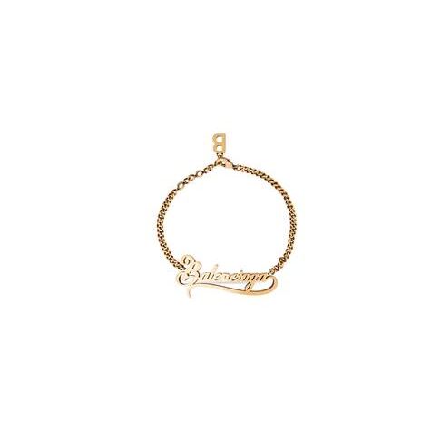 Women's Balenciaga Typo Valentine Bracelet Jewelry Gold | 0385JZMOS