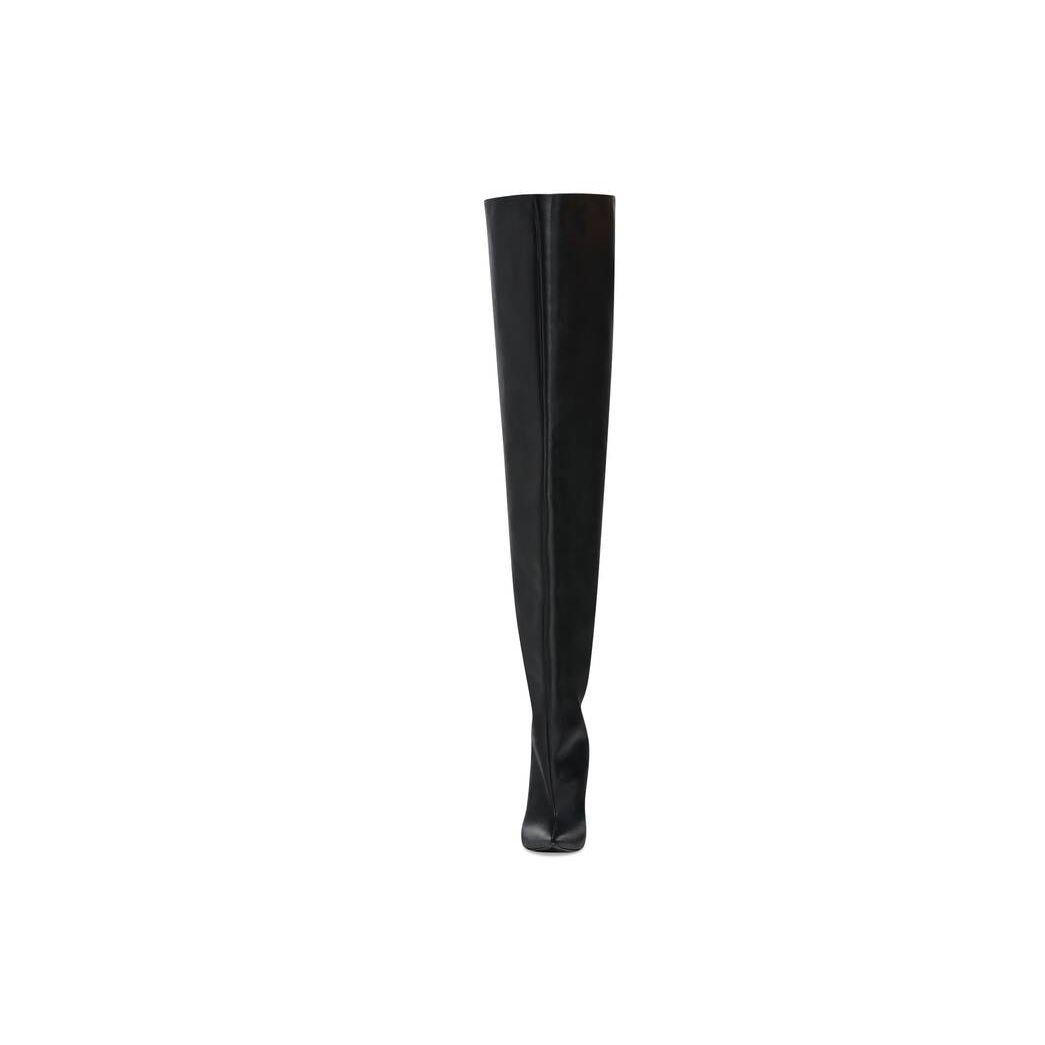 Women's Balenciaga Waders 110mm Overknee Boots Black | 5386JCUWR