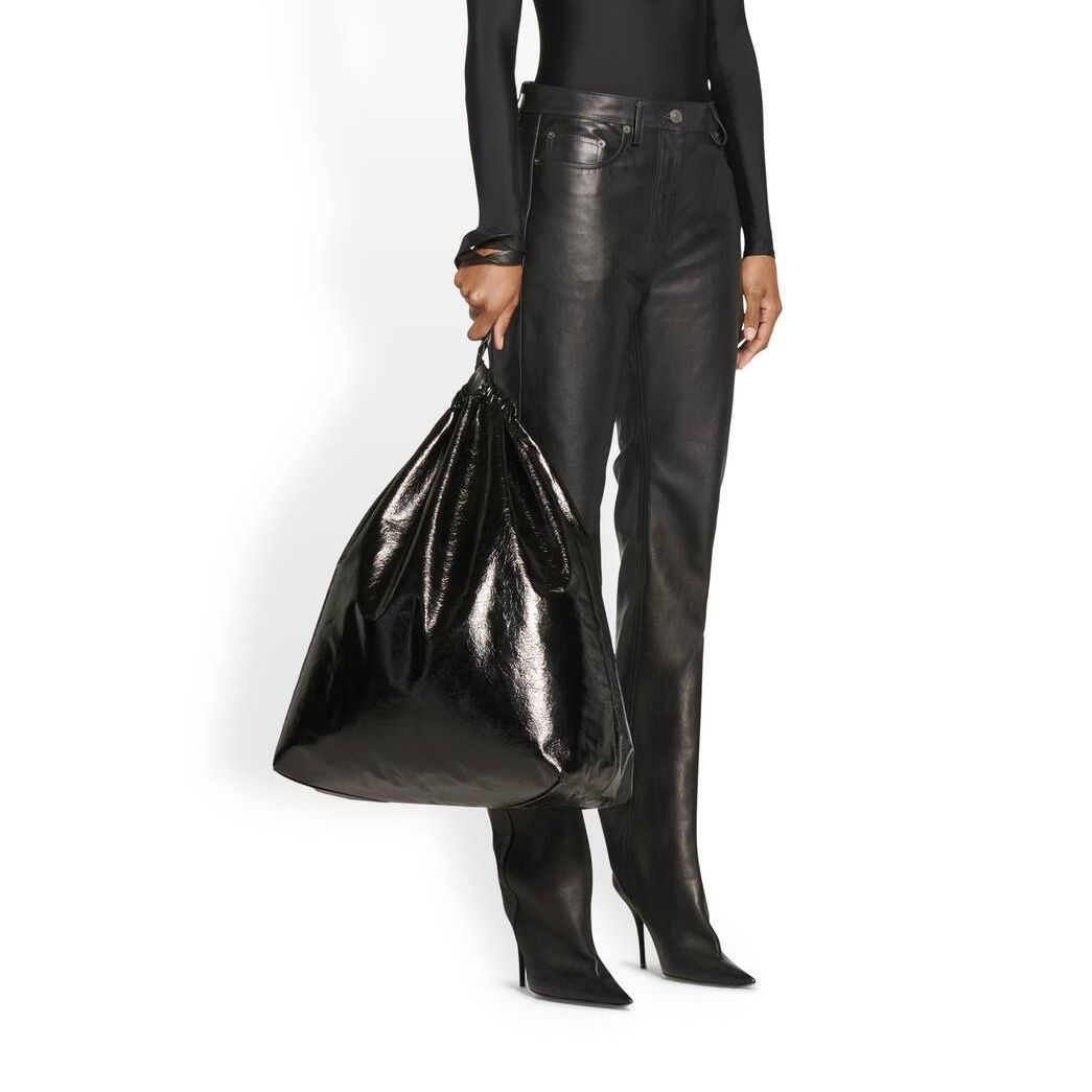 Women's Balenciaga Waders Pantashoes Pants Black | 0139WAHGQ