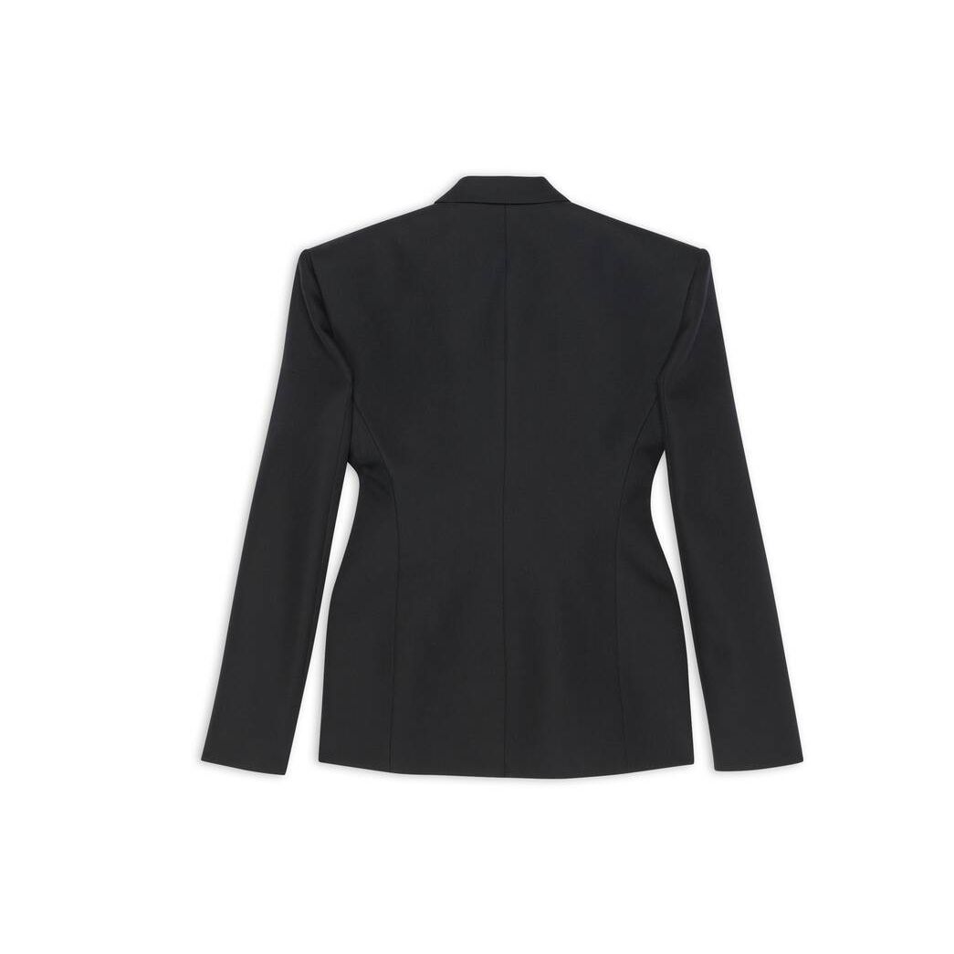 Women's Balenciaga Waisted Jackets Black | 1290RESBT