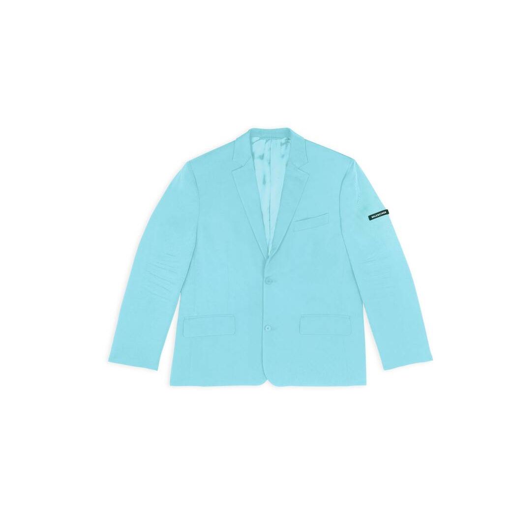 Women's Balenciaga Washed Jackets Blue | 4158LEYNS