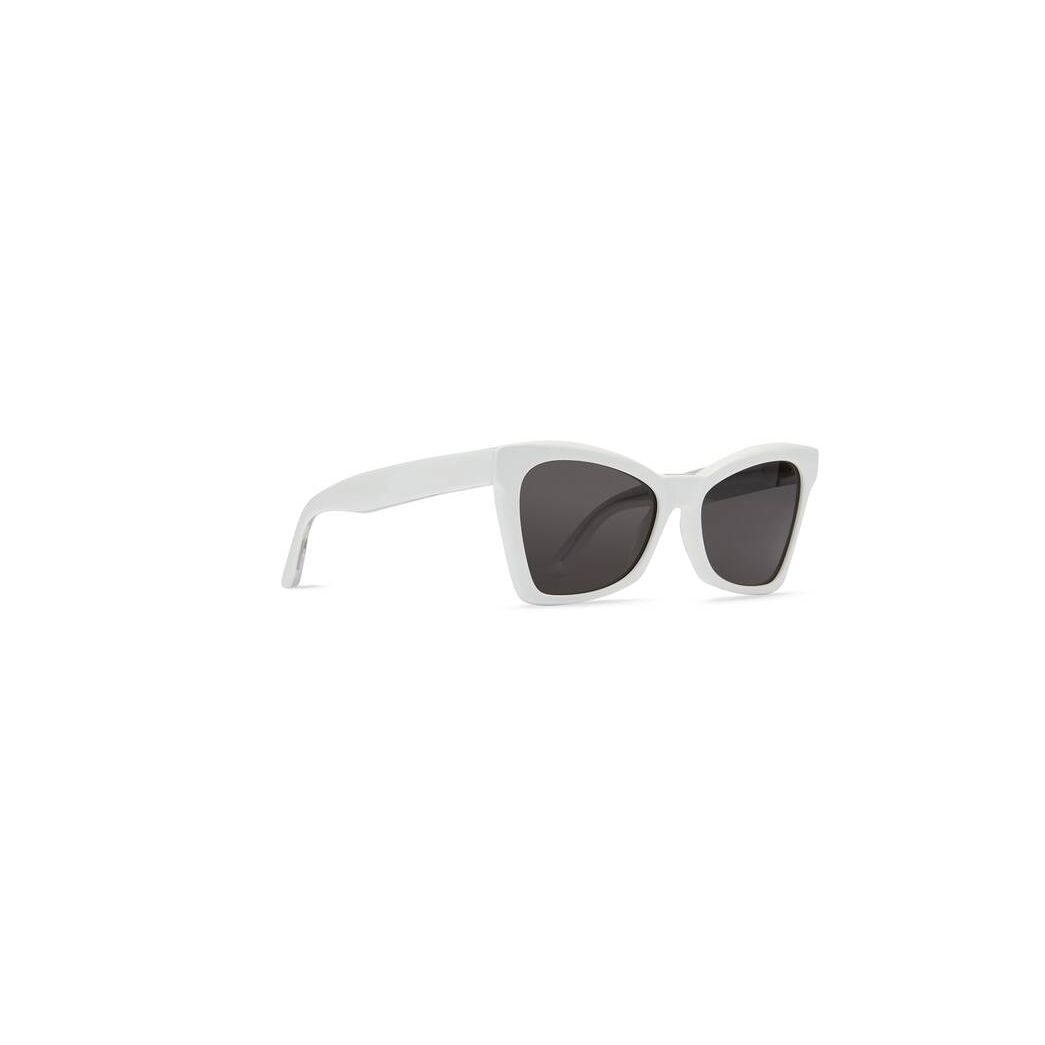 Women's Balenciaga Weekend Butterfly Sunglasses White | 1425KEQIT