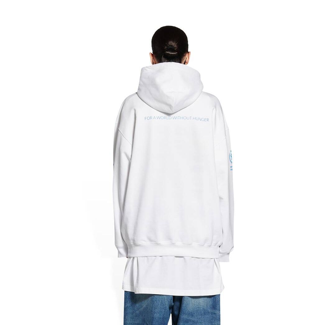 Women's Balenciaga Wfp Medium Fit Hoodie White | 2643SXDNE