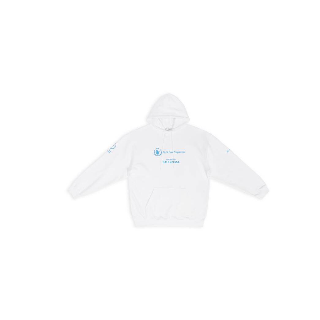 Women's Balenciaga Wfp Medium Fit Hoodie White | 2643SXDNE