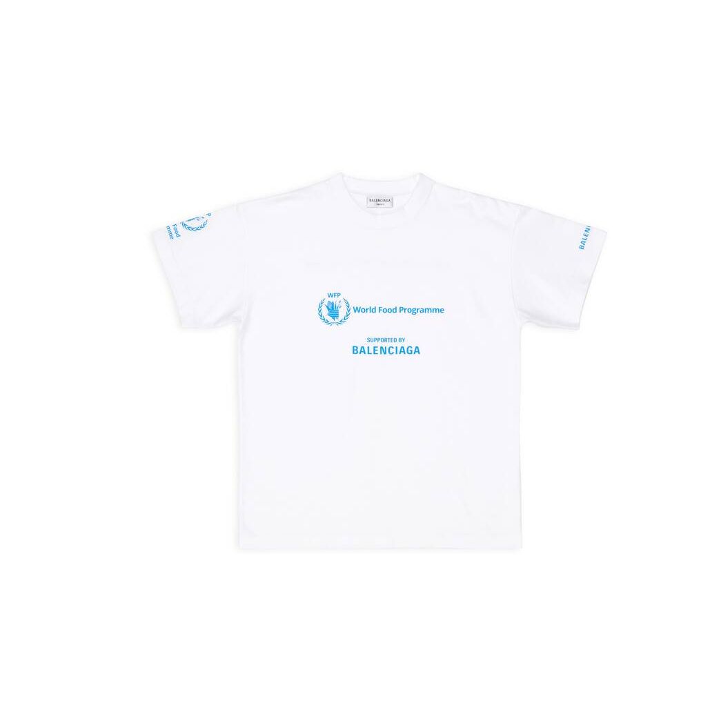 Women's Balenciaga Wfp Medium Fit T Shirts White | 2715XVYFC