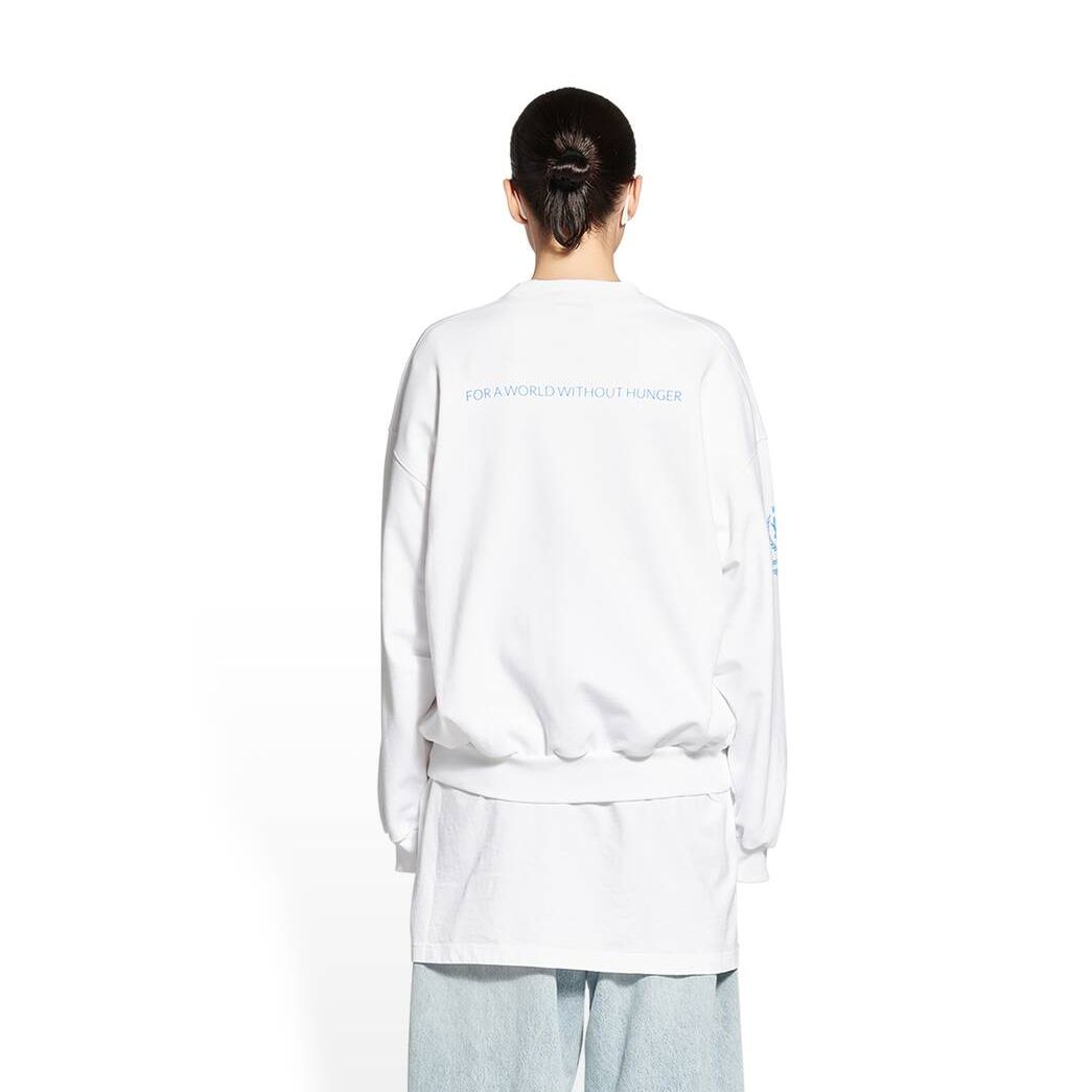 Women's Balenciaga Wfp Regular Fit Hoodie White | 4617ADSQO