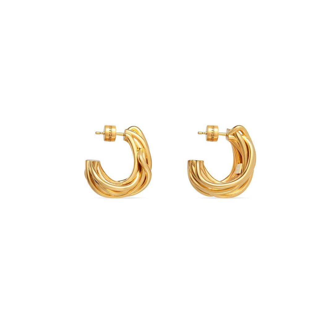 Women's Balenciaga Wire Earrings Jewelry Gold | 1250CXIMP