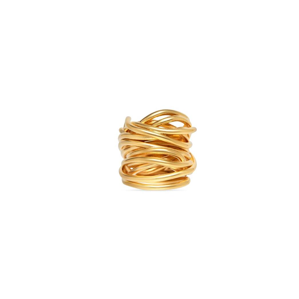 Women's Balenciaga Wire Ring Jewelry Gold | 5781TWLHC