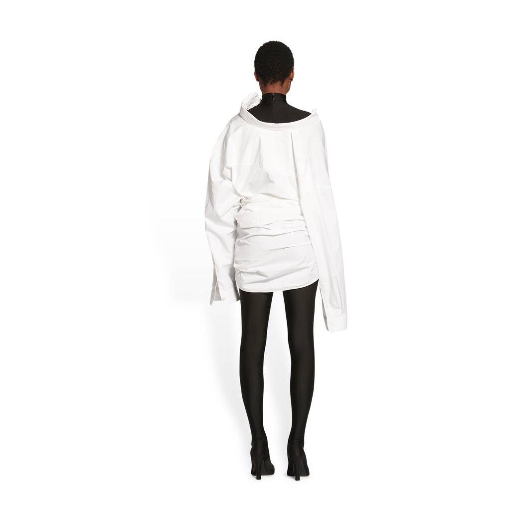 Women's Balenciaga Wrap Dress Skirts White | 9521ELAWK