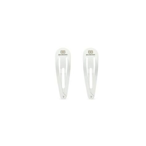 Women's Balenciaga Xxl Clip Set Jewelry White | 1248SRDOK